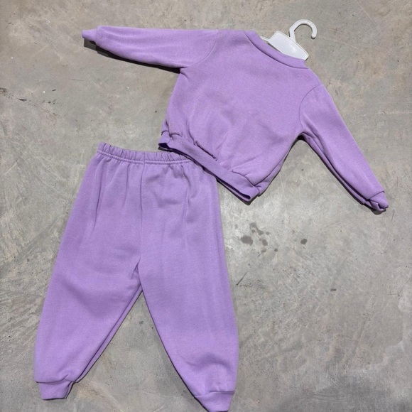 Vintage Purple Lion King Kids Sweatshirt and Pants Set - Picture 7 of 8